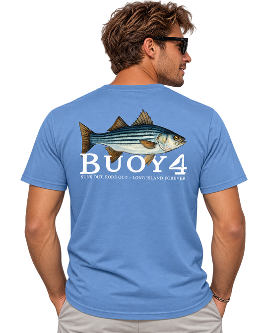 Buoy4 Striped Bass Short Sleeve Graphic Tee
