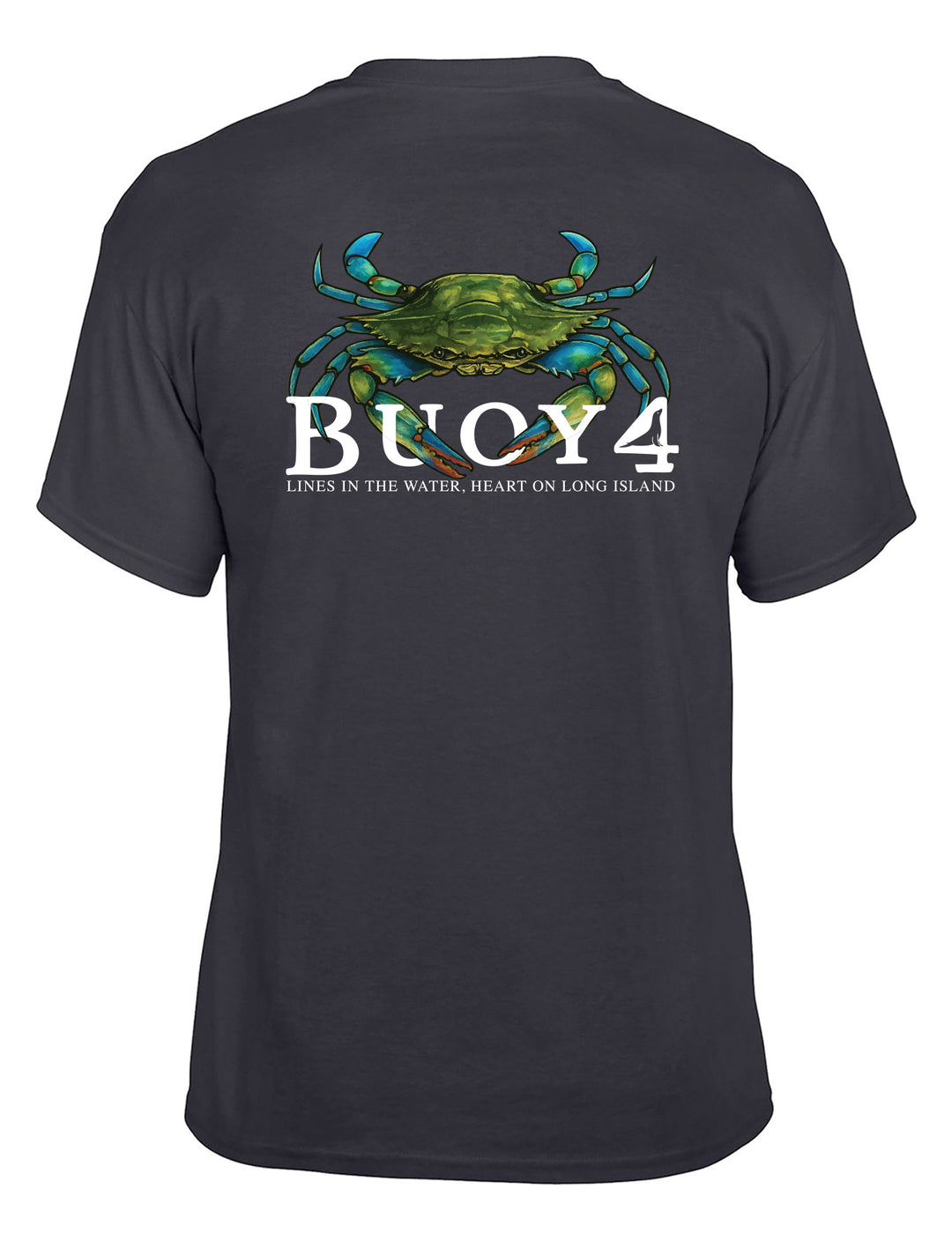 Buoy 4 Blue Claw Crab Short Sleeve Graphic Tee