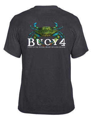 Buoy4 Blue Claw Crab Short Sleeve Graphic Tee