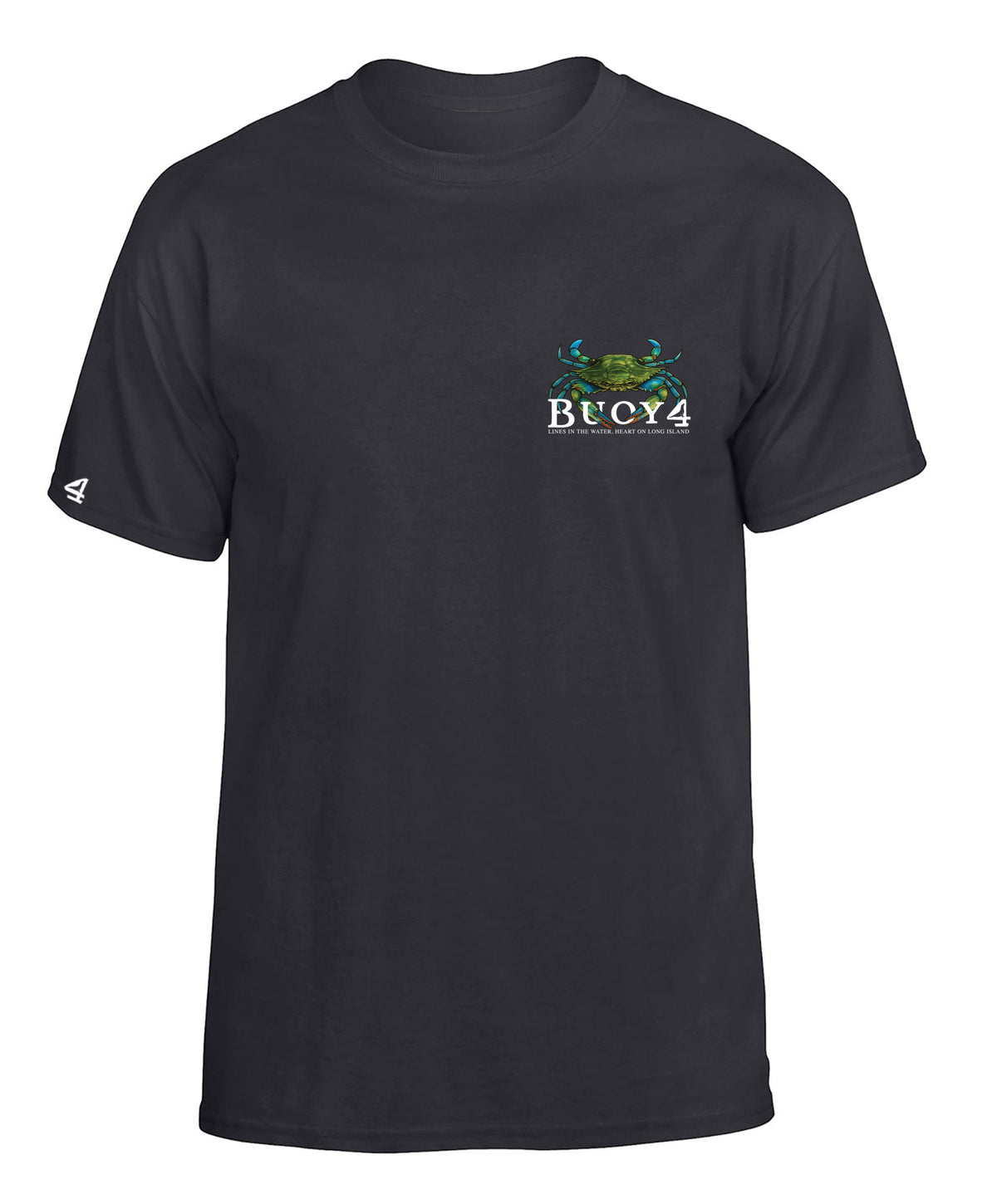 Buoy4 Blue Claw Crab Short Sleeve Graphic Tee