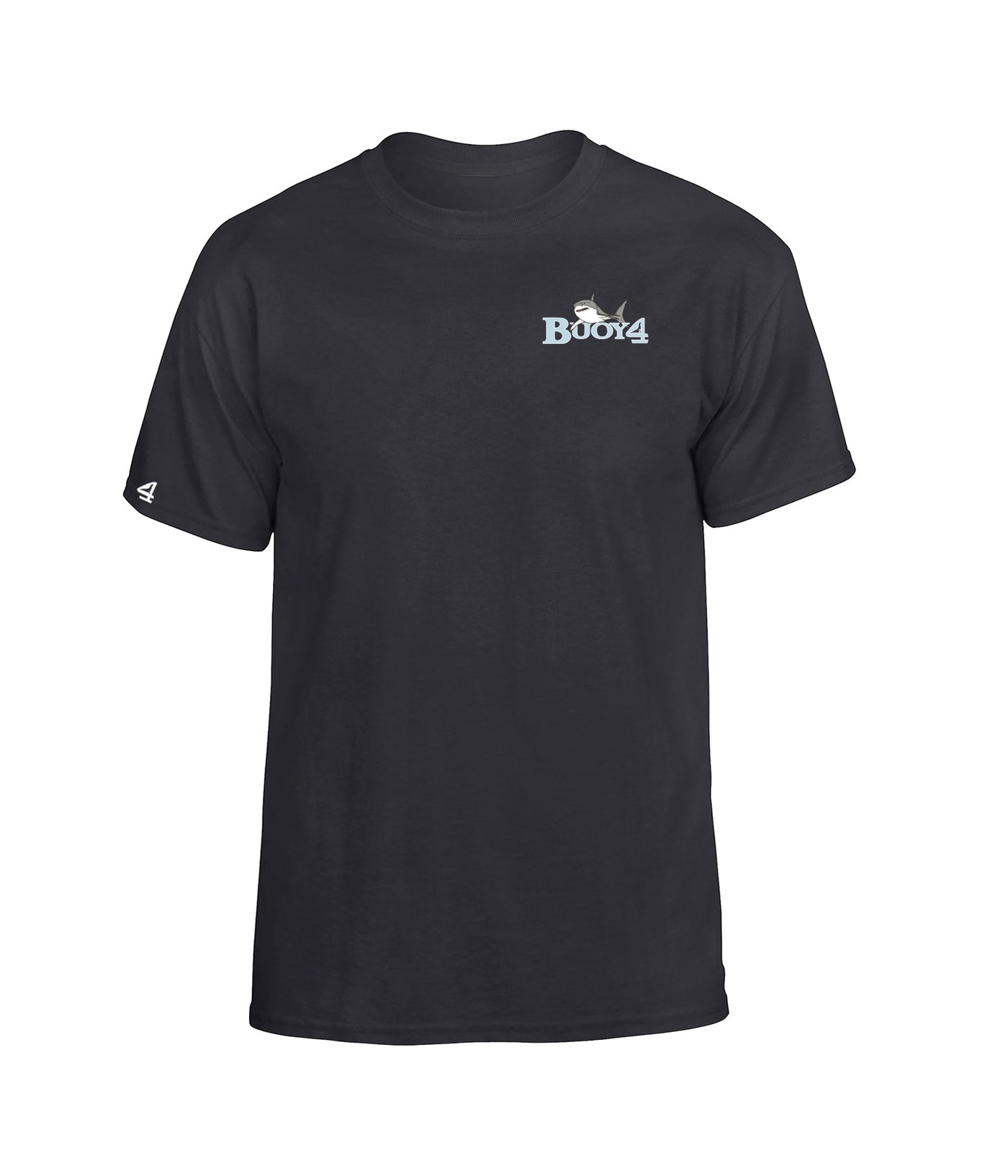 Youth Black Saltwater Fish Short Sleeve