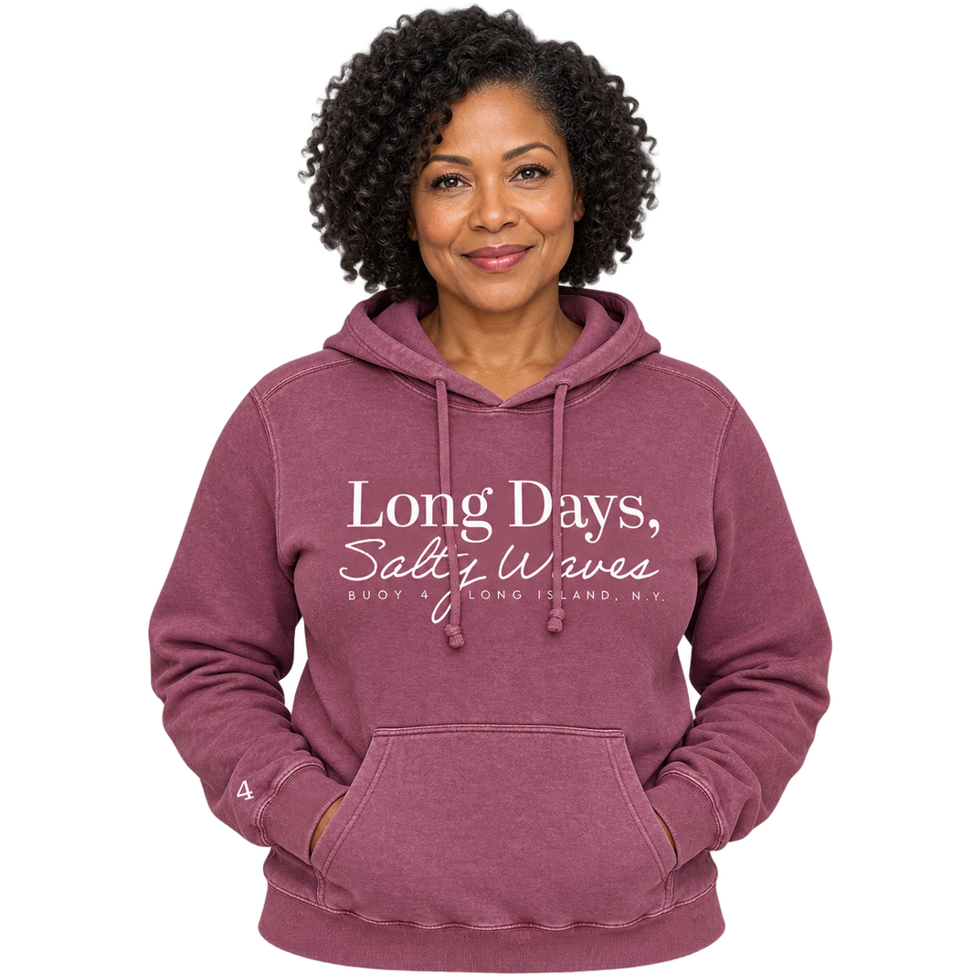 Buoy4 Long Days Salty Waves Vintage Hoodie