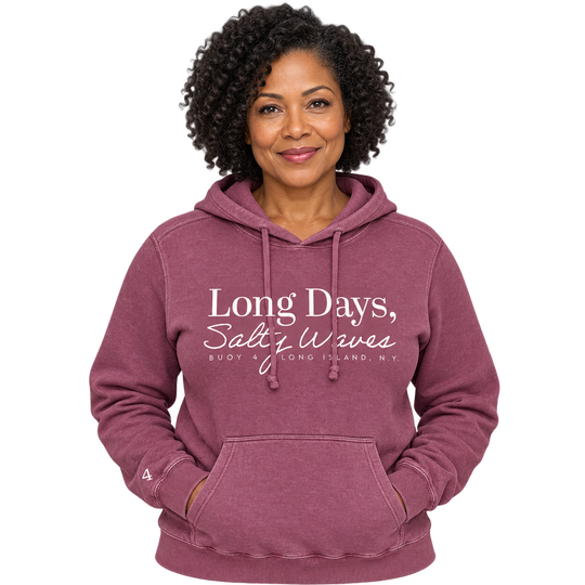 Buoy4 Long Days Salty Waves Vintage Hoodie