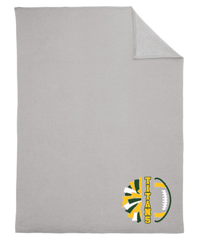 LYNBROOK TITANS FOOTBALL AND CHEER  COMBO Oversized Core Fleece Sweatshirt Blanket