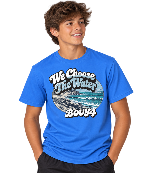 WE CHOOSE THE WATER BEACH DESIGN GRAPHIC TEE
