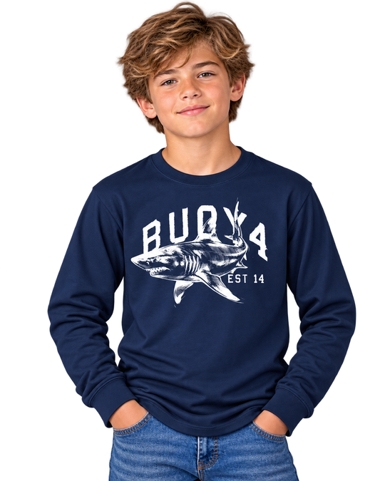 BUOY4 SHARK EST LONG SLEEVE GRAPHIC TEE