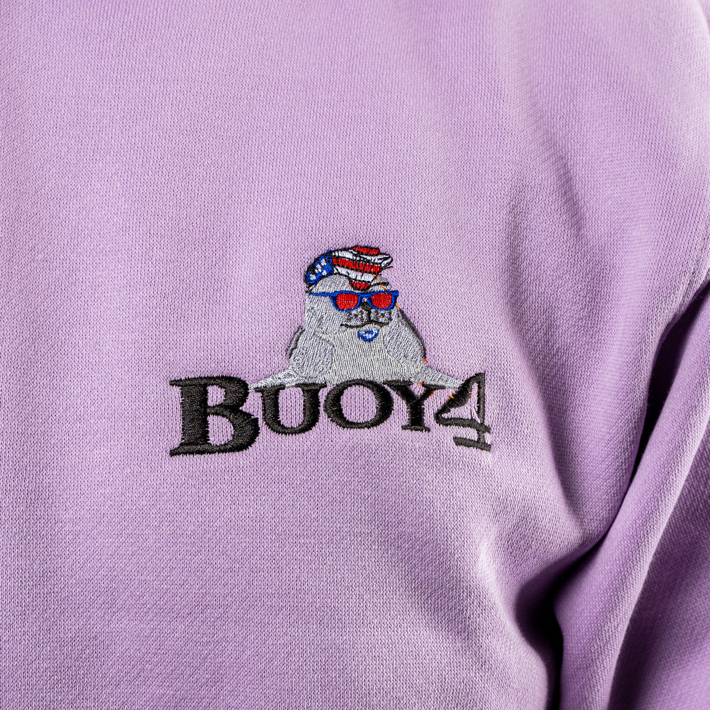 The Patriot - aka Bass Boy - Embroidered Orchid Hoodie