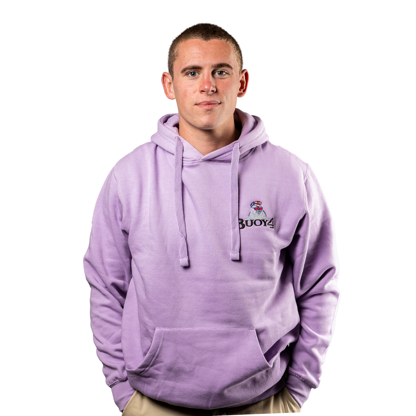 The Patriot - aka Bass Boy - Embroidered Orchid Hoodie