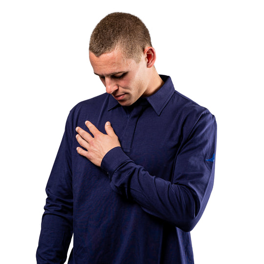Youth Button Cuff Long Sleeve Polo