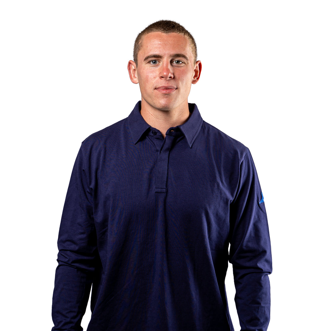 Youth Button Cuff Long Sleeve Polo
