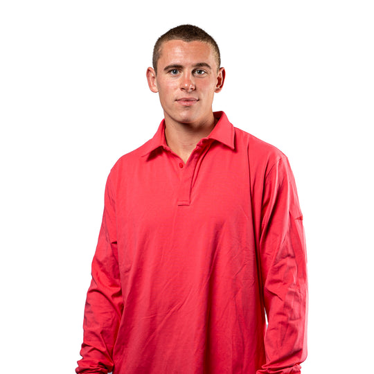 Youth Button Cuff Long Sleeve Polo