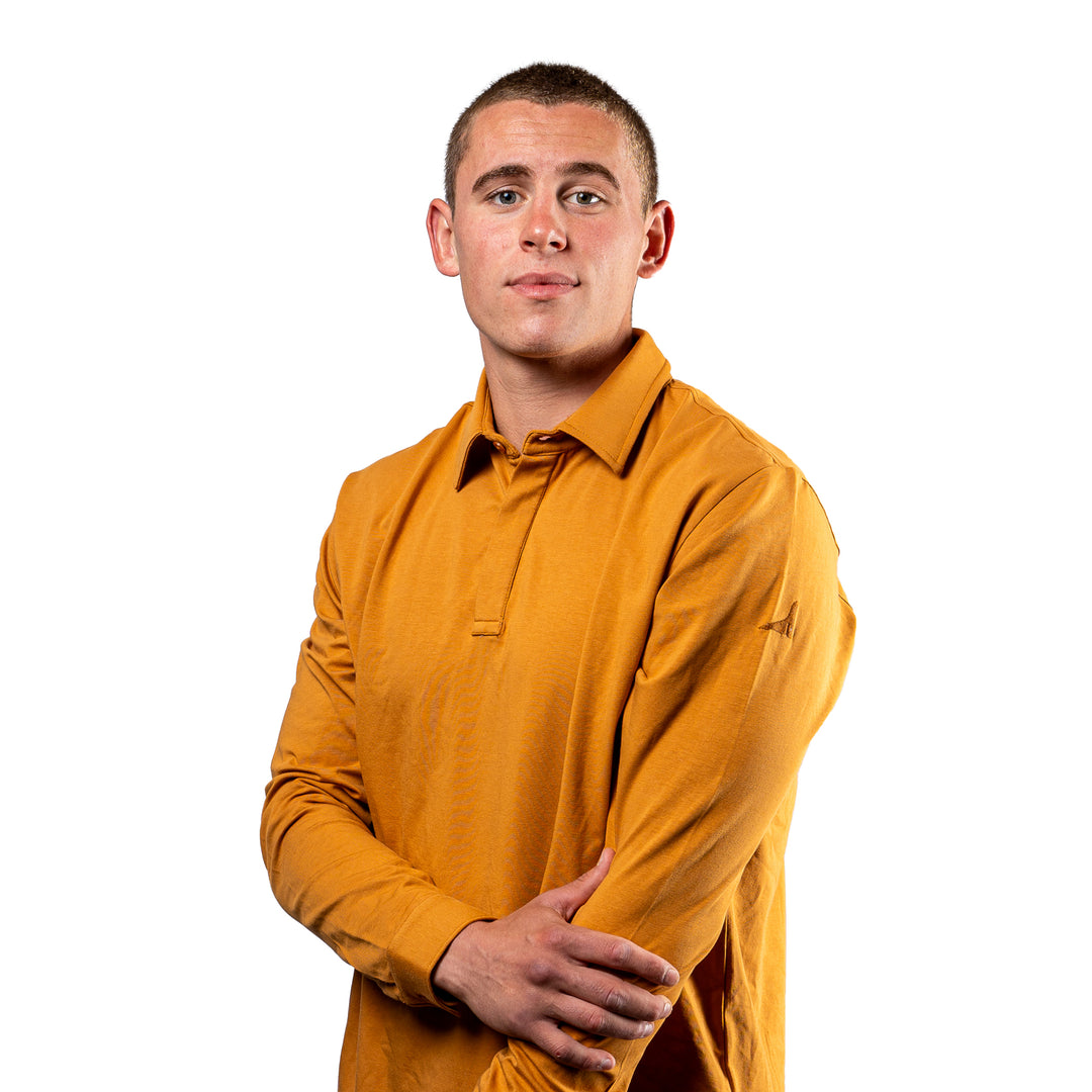 Youth Button Cuff Long Sleeve Polo