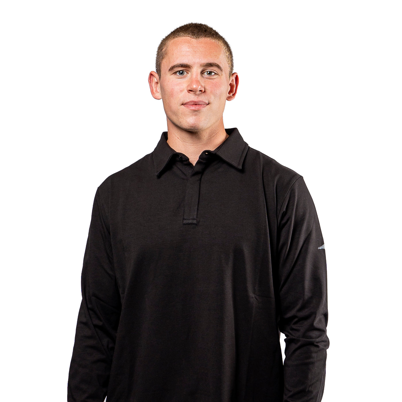Adult Button Cuff Long Sleeve Polo