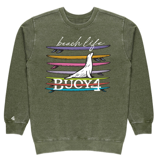 Buoy 4 Beach Life Vintage Crewneck