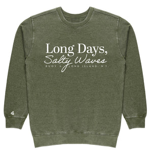 Buoy4 Long days Salty Waves Vintage Crewneck
