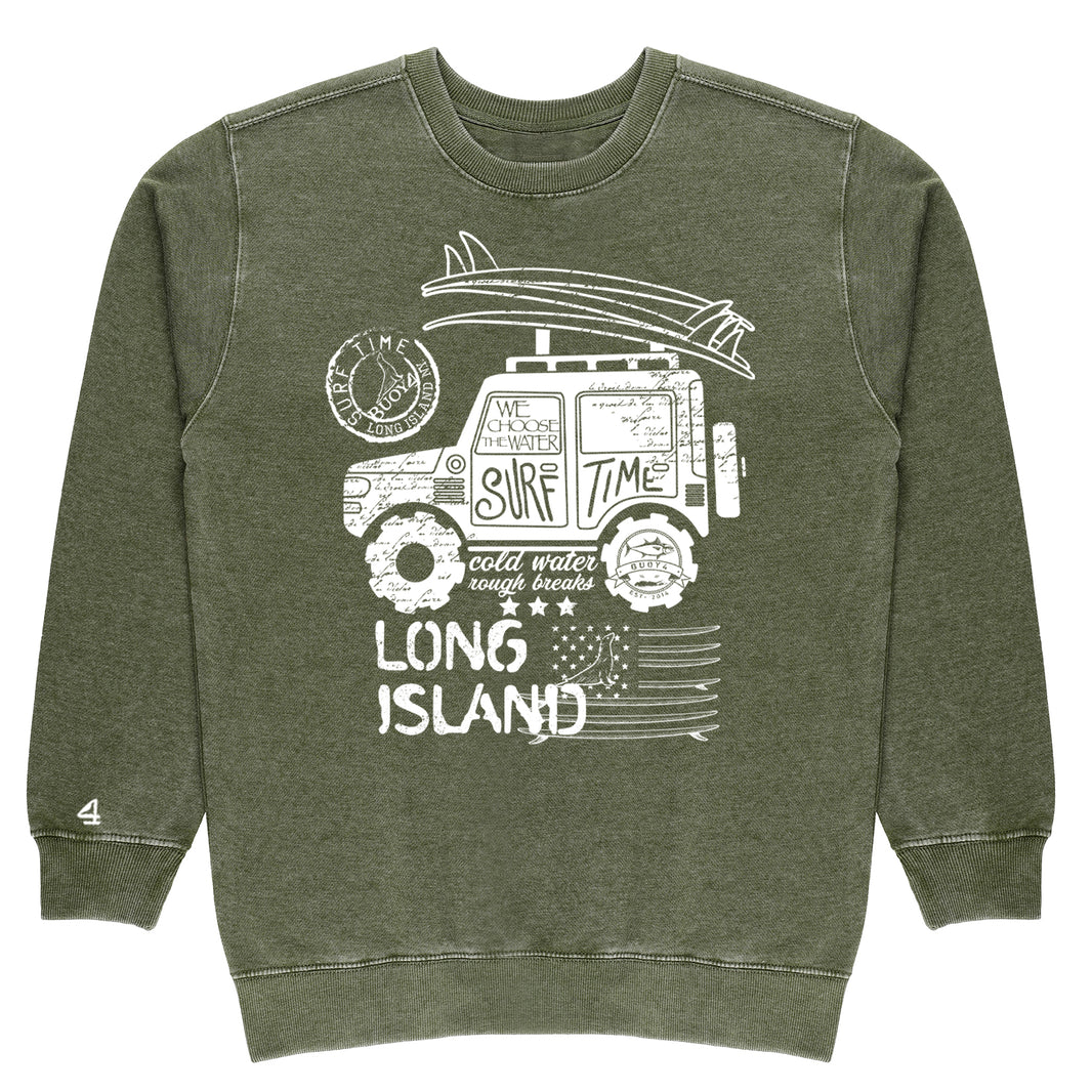 Buoy4 Long Island Surf Vintage Crewneck