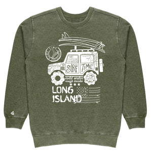 Buoy4 Long Island Surf Vintage Crewneck