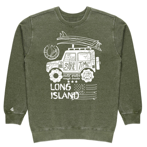 Buoy4 Long Island Surf Vintage Crewneck