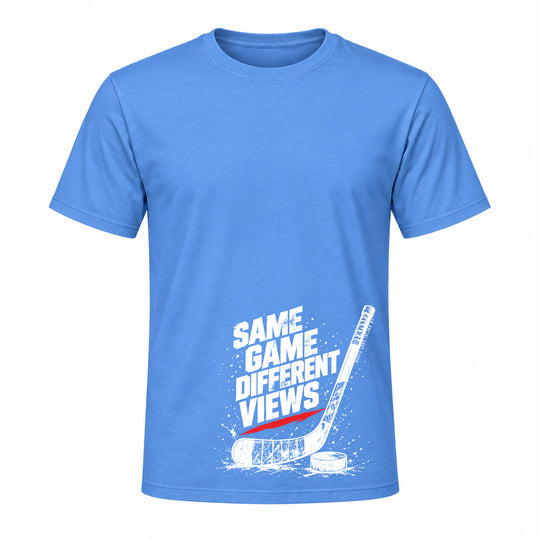 SAME GAME DIFFERENT VIEW HOCKEY GRAPHIC TEE