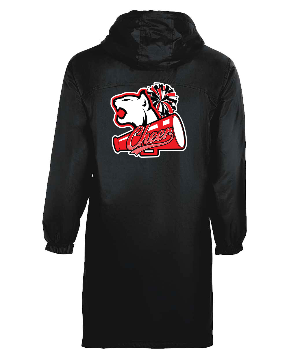 PLAINEDGE BOBCATS EMBROIDERED Long Length Hooded Jacket