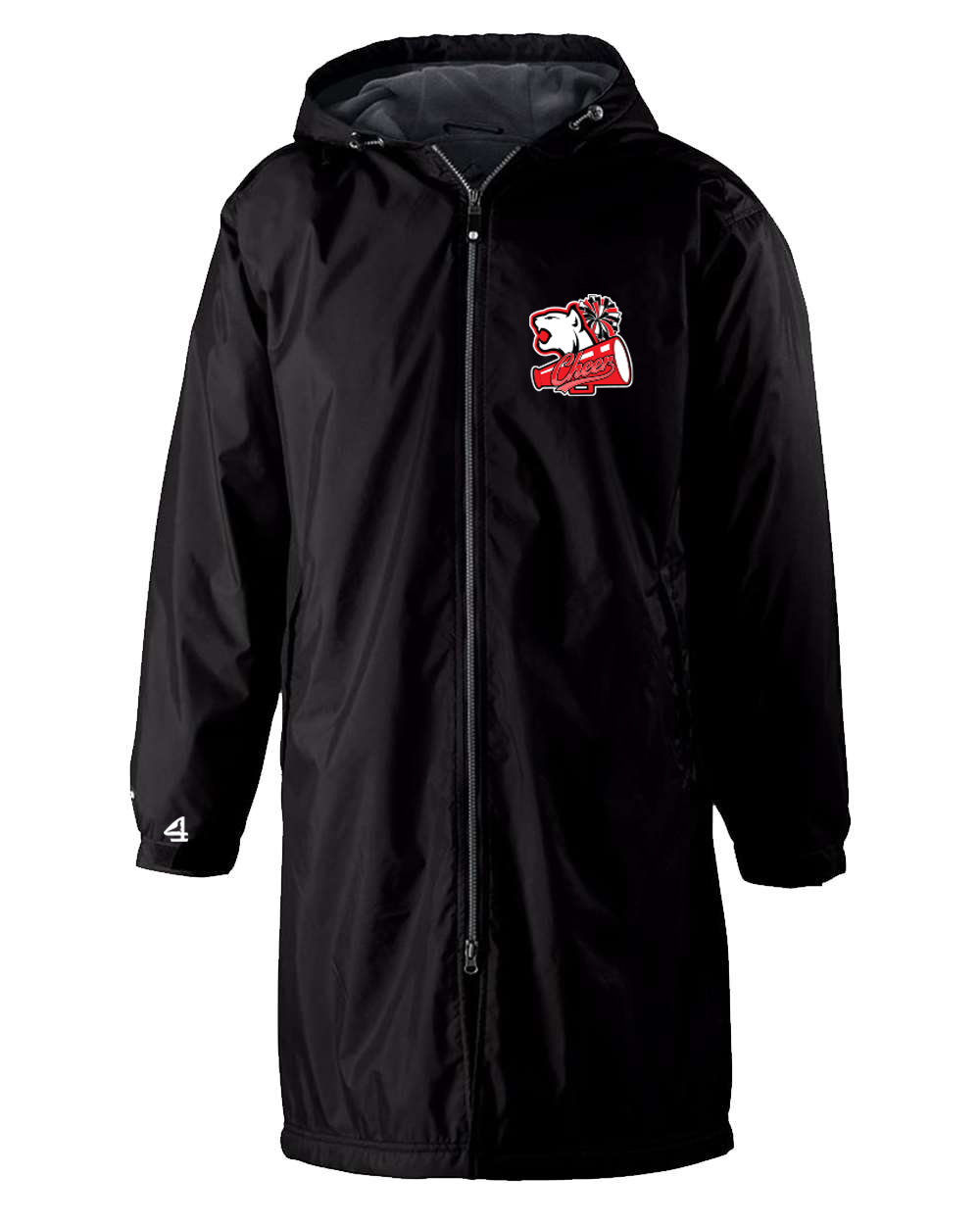 PLAINEDGE BOBCATS EMBROIDERED Long Length Hooded Jacket