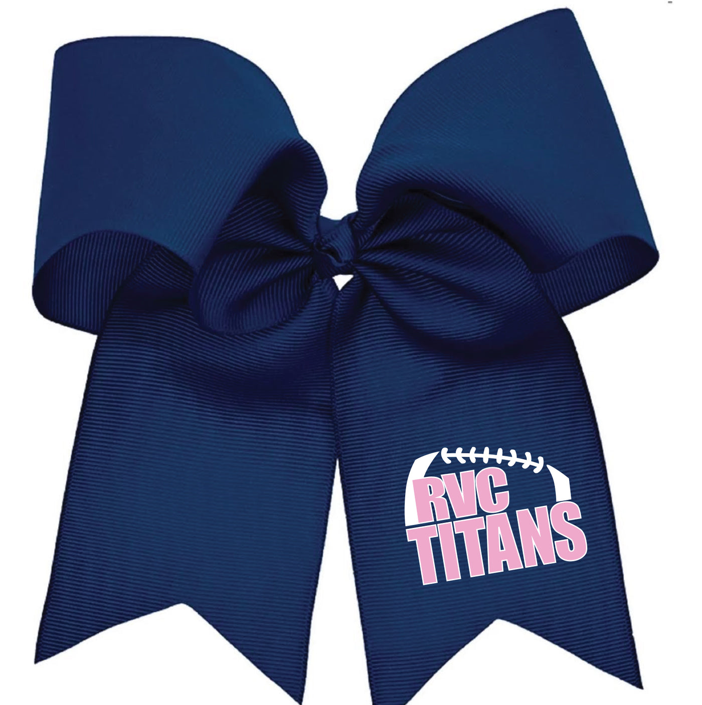 Titans Awareness Clip On Hair Bow