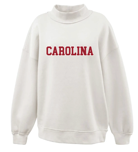 The Buoy4 College Collection Cream Printed Mockneck