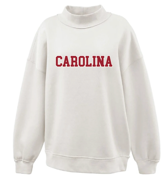 The Buoy4 College Collection Cream Printed Mockneck