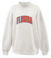 The Buoy4 College Collection Cream Printed Mockneck
