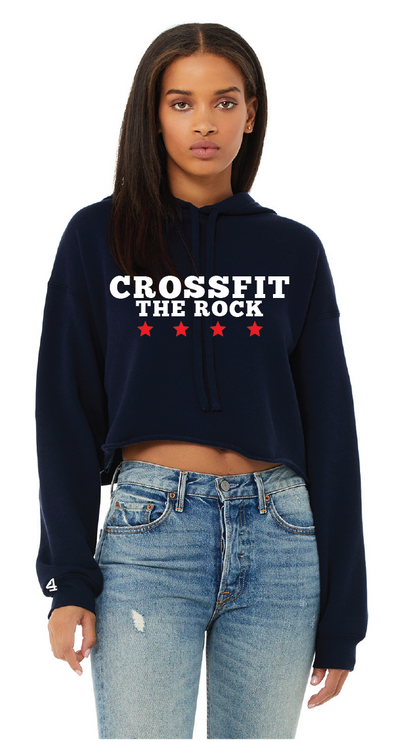 Crossfit the Rock Cropped Hoodies