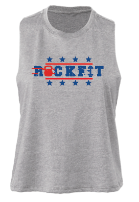 Crossfit the Rock ROCKFIT Racerback Cropped Tank