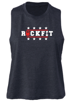 Crossfit the Rock ROCKFIT Racerback Cropped Tank