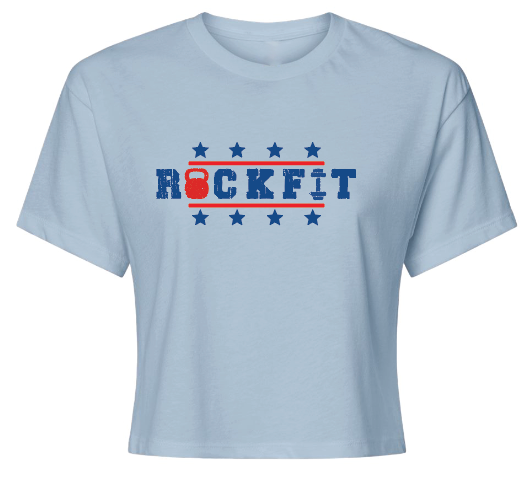 Crossfit the Rock ROCKFIT Racerback Cropped tees