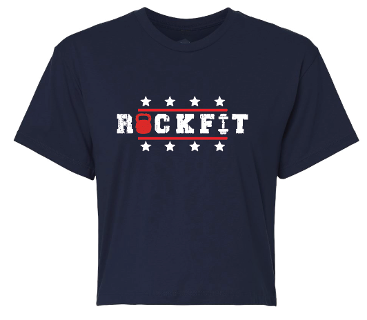 Crossfit the Rock ROCKFIT Racerback Cropped tees