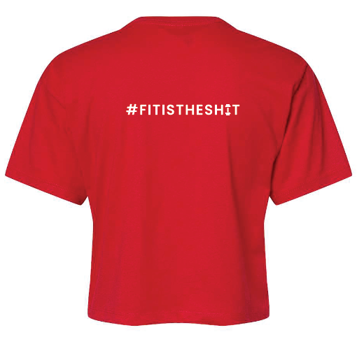 Crossfit the Rock ROCKFIT Racerback Cropped tees