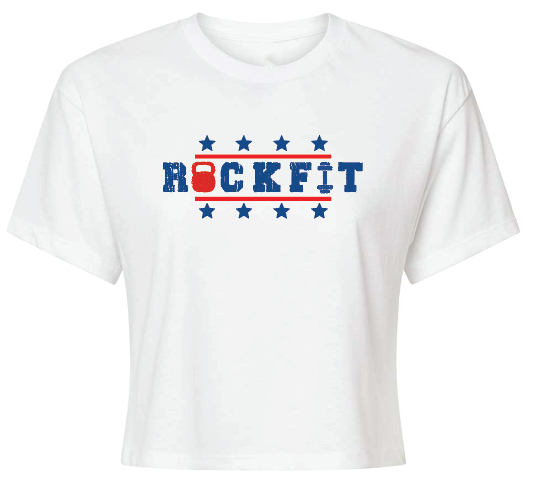 Crossfit the Rock ROCKFIT Racerback Cropped tees