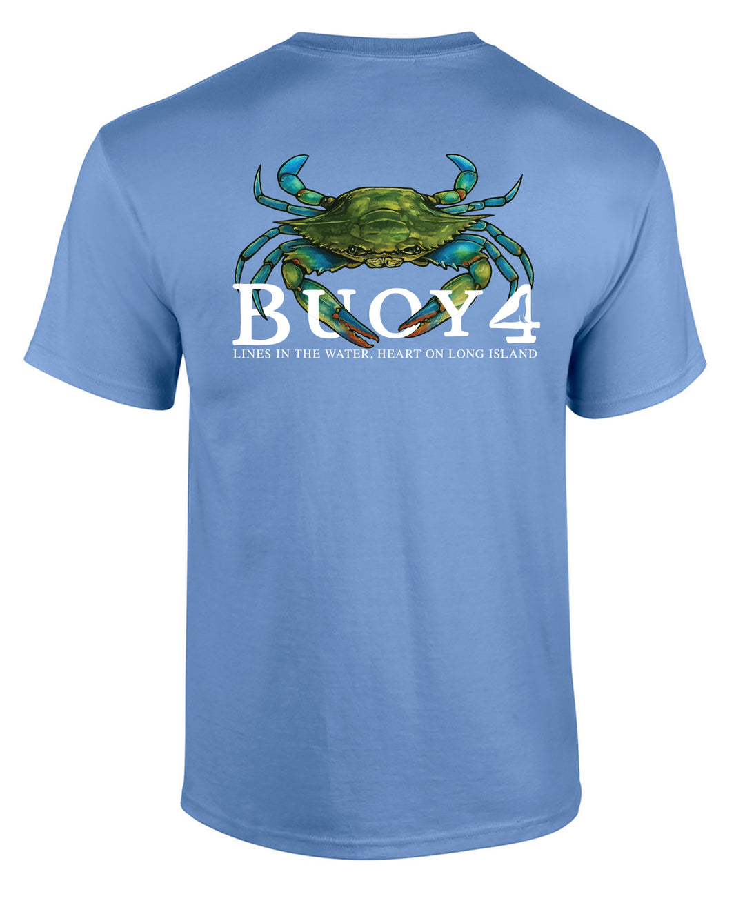 Buoy 4 Blue Claw Crab Short Sleeve Graphic Tee