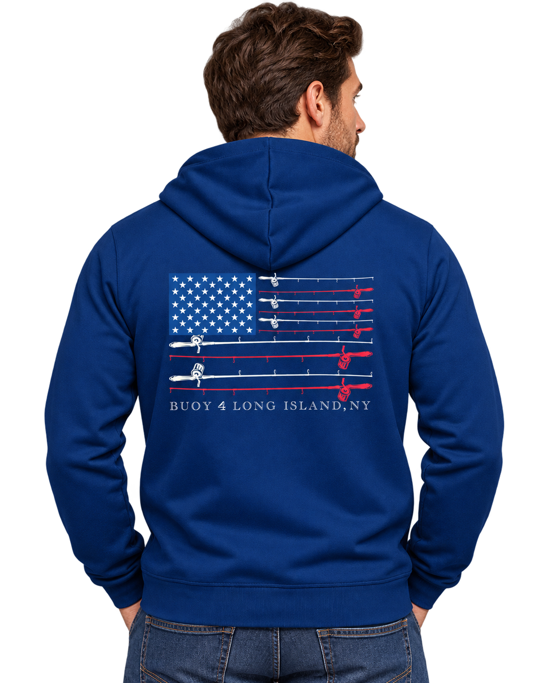 Buoy4 Fishing Flag Hoodie