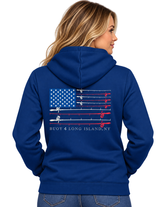 Buoy4 Fishing Flag Hoodie