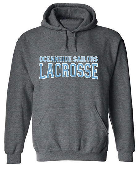Oceanside Lacrosse OCEANSIDE SAILORS Name on Bottom Back Hoodie