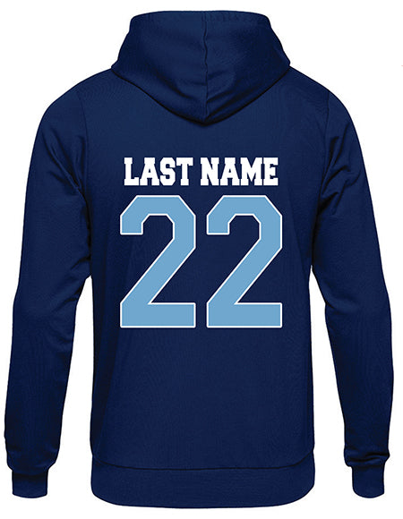 Oceanside Lacrosse OCEANSIDE SAILORS Name & Number on Back Hoodie