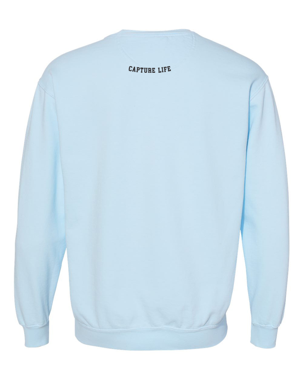 Capture Life Crewneck Sweatshirt Front  Puff Embroidery / Back Printed