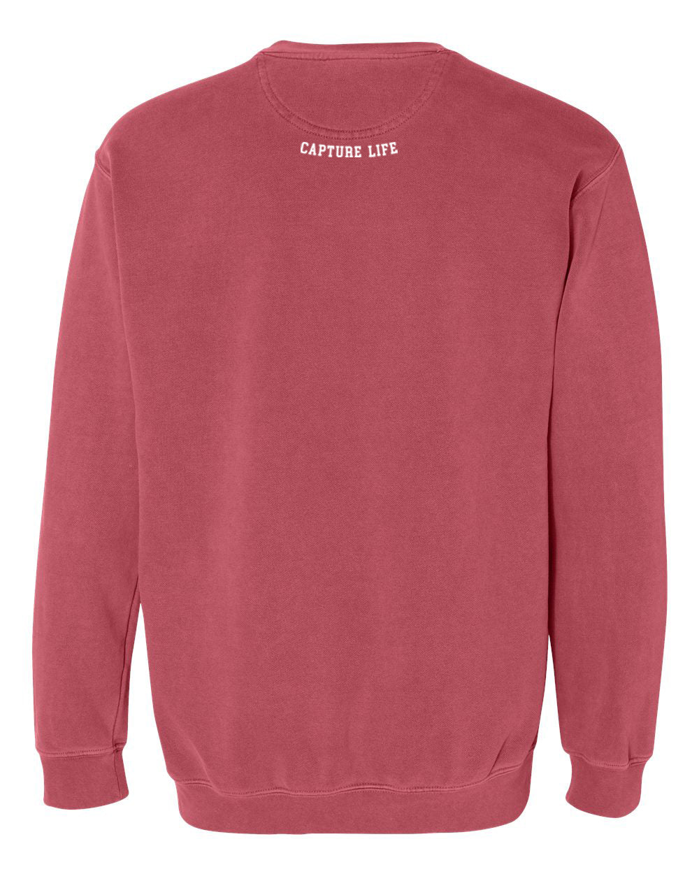 Capture Life Crewneck Sweatshirt Front  Puff Embroidery / Back Printed