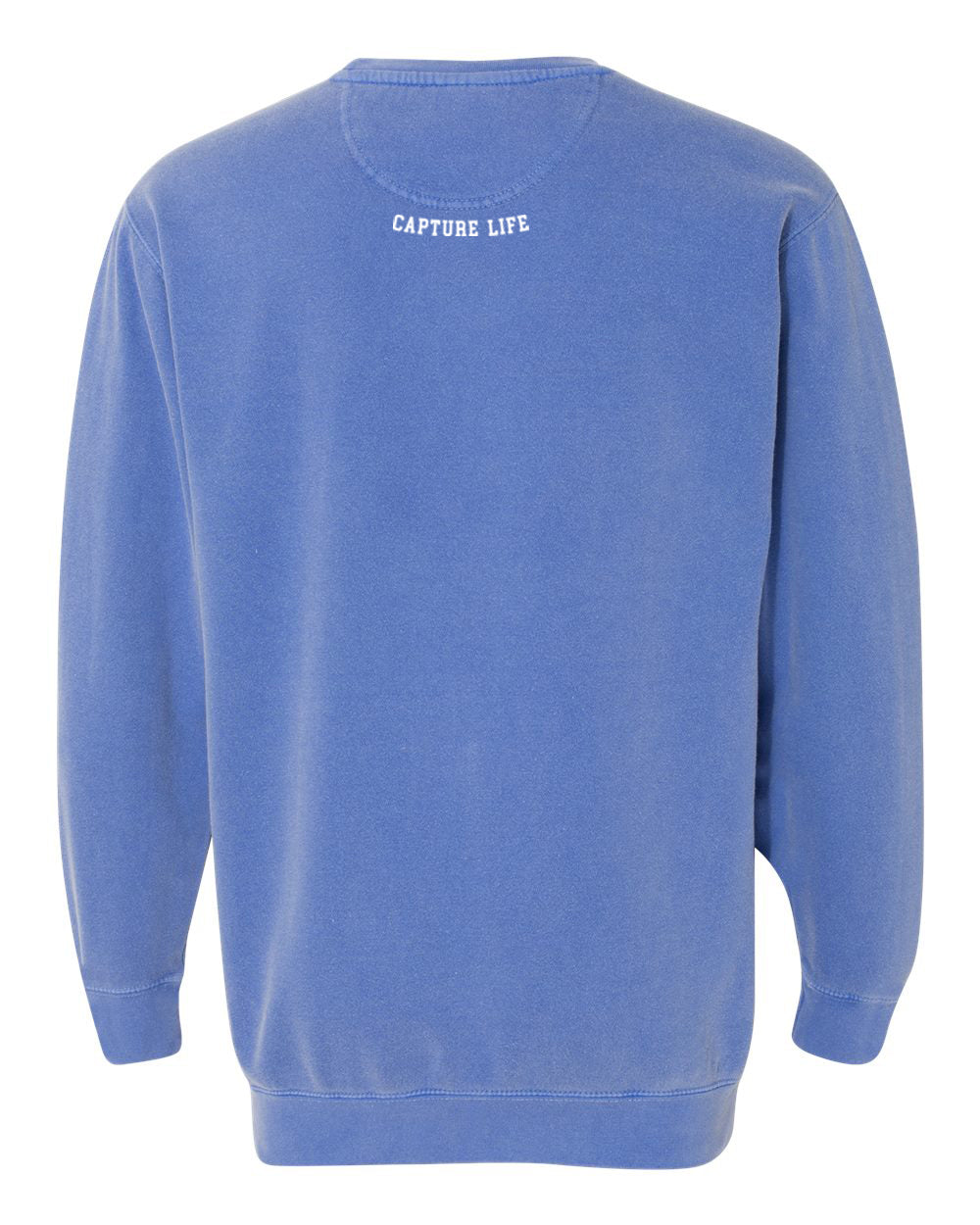 Capture Life Crewneck Sweatshirt Front  Puff Embroidery / Back Printed