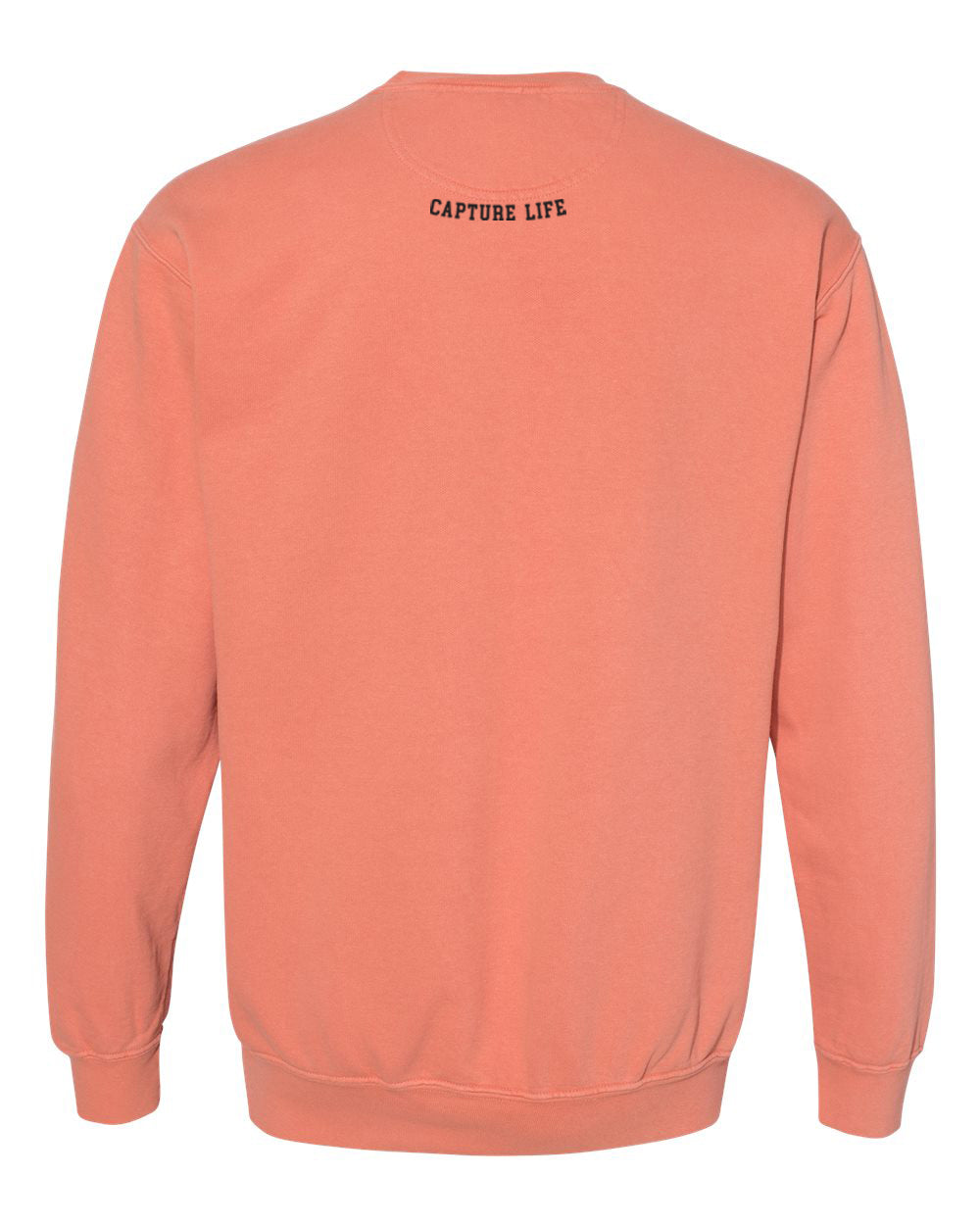 Capture Life Crewneck Sweatshirt Front  Puff Embroidery / Back Printed