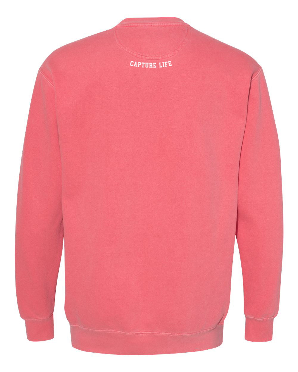Capture Life Crewneck Sweatshirt Front  Puff Embroidery / Back Printed