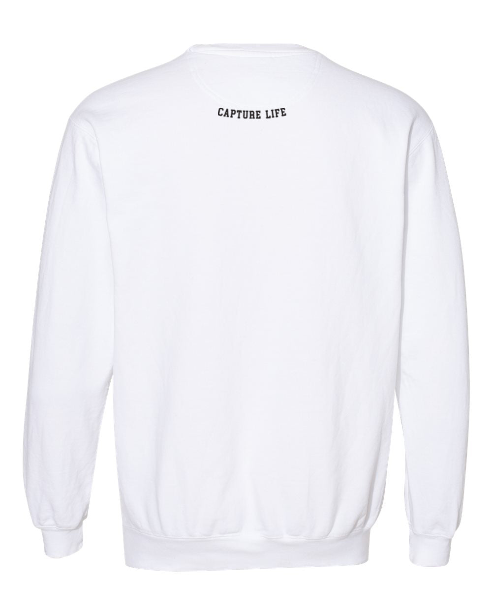 Capture Life Crewneck Sweatshirt Front  Puff Embroidery / Back Printed