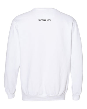 Capture Life Crewneck Sweatshirt Front  Puff Embroidery / Back Printed