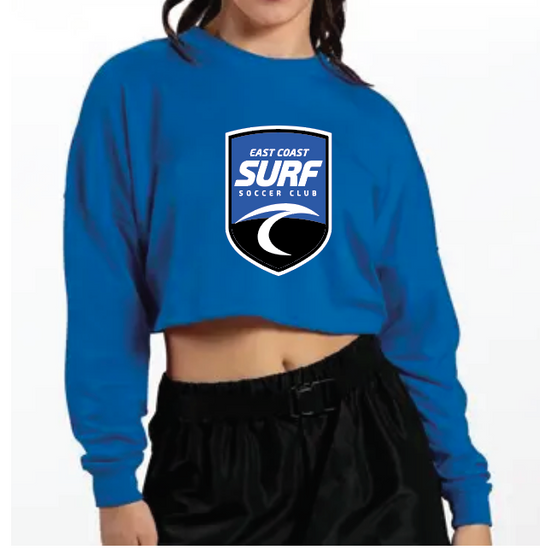 East Coast Surf Soccer Club Girl Long Sleeve Mid-Crop t-shirt
