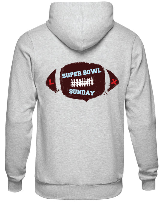 BUOY 4 SUPER BOWL Distressed Football Hoodie